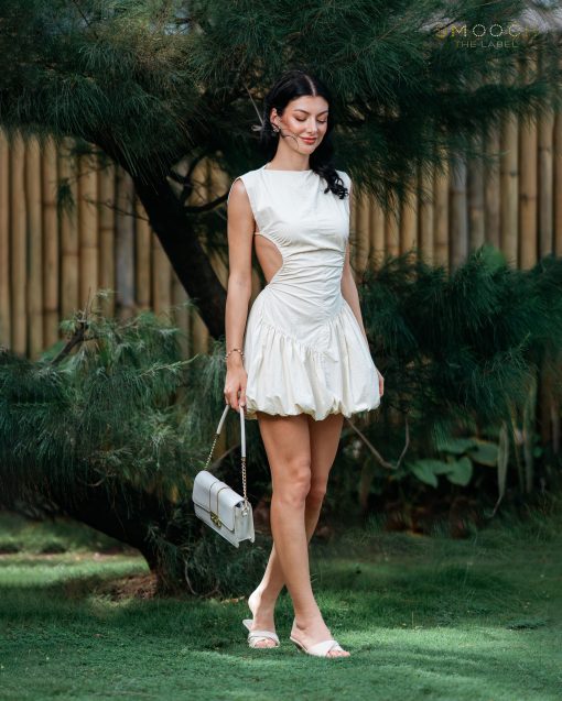 Syiba Cream Mini Dress