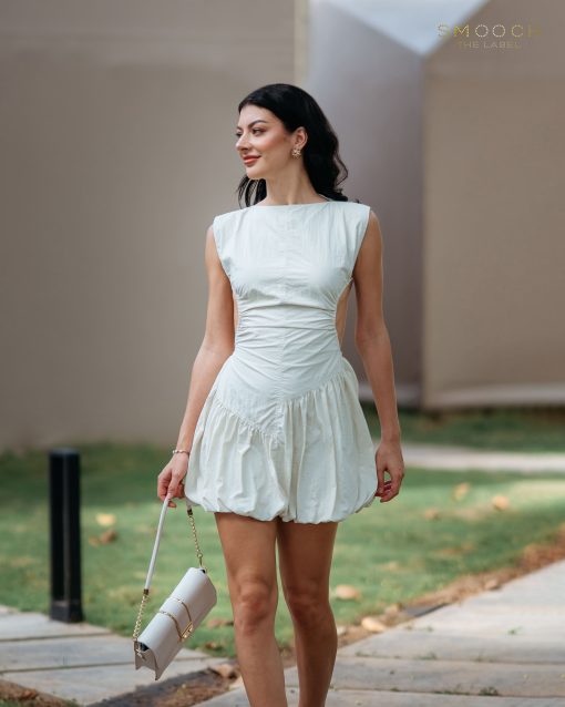 Syiba Cream Mini Dress
